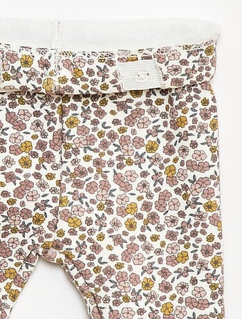 Legging fourré en molleton avec nœud
