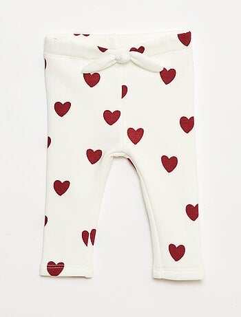 Legging fourré en molleton avec nœud
