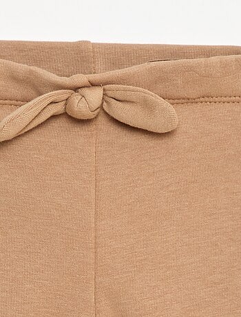 Legging fourré en molleton avec nœud