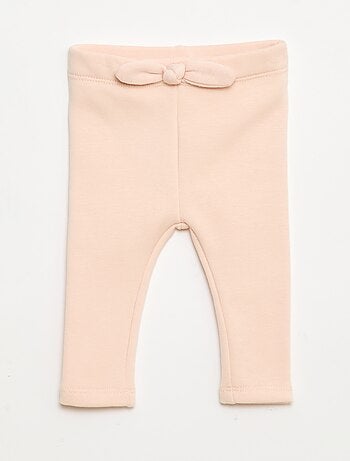 Legging fourré en molleton avec nœud
