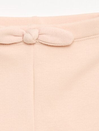 Legging fourré en molleton avec nœud