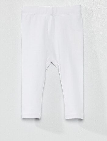 Legging long uni en maille jersey