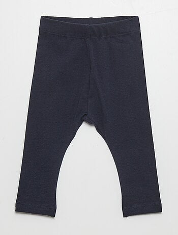 Legging long uni en maille jersey