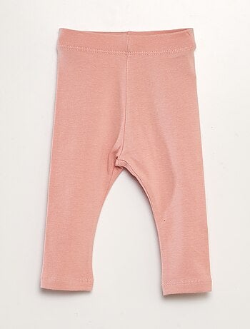 Legging long uni en maille jersey