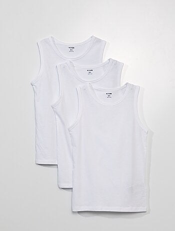 Lot 3 maillots de corps en coton