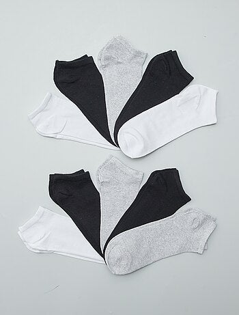 Lot de 10 paires de chaussettes invisibles
