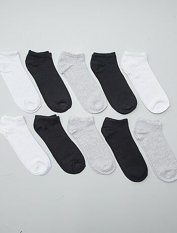 Lot de 10 paires de chaussettes invisibles