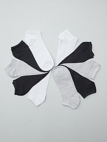 Lot de 10 paires de chaussettes invisibles