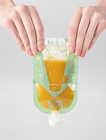 Lot de 15 gourdes réutilisable 'Badabulle'