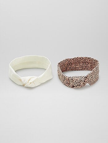 Lot de 2 bandeaux nœud