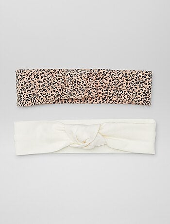 Lot de 2 bandeaux nœud