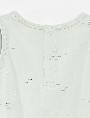 Lot de 2 barboteuses courtes