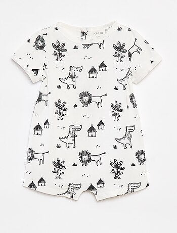 Lot de 2 barboteuses imprimées