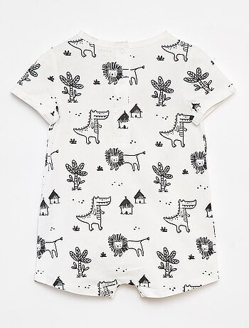 Lot de 2 barboteuses imprimées