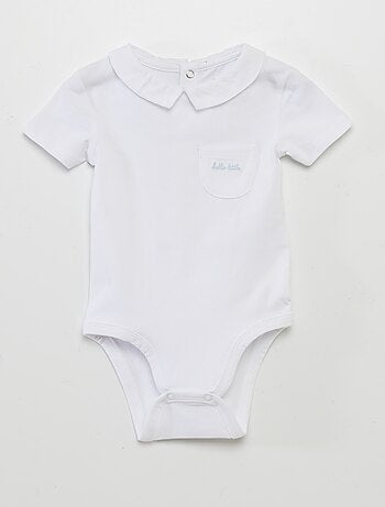 Lot de 2 bodies à col claudine