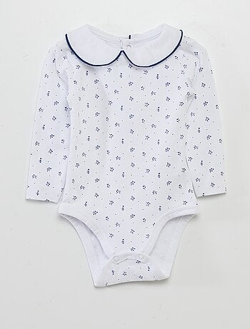 Lot de 2 bodies manches longues avec collerette