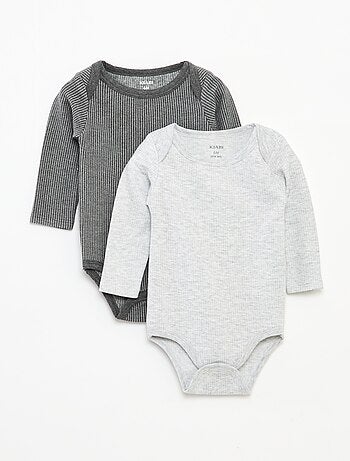 Lot de 2 bodies thermorégulants en maille