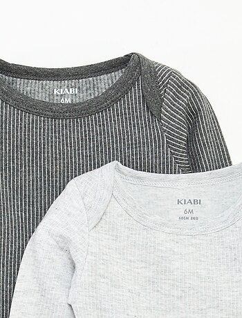 Lot de 2 bodies thermorégulants en maille