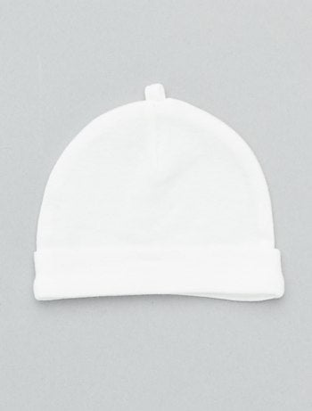 Lot de 2 bonnets coton bio 'éco-conception' - Kiabi