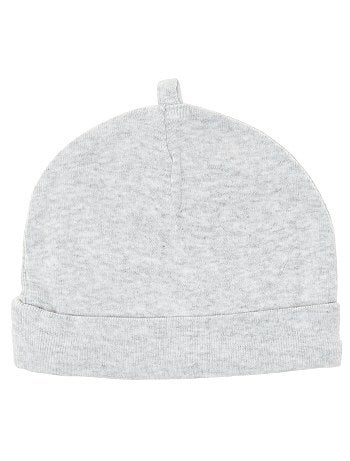 Lot de 2 bonnets coton bio 'éco-conception' - Kiabi