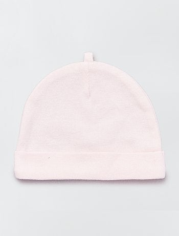 Lot de 2 bonnets coton bio 'éco-conception' - Kiabi