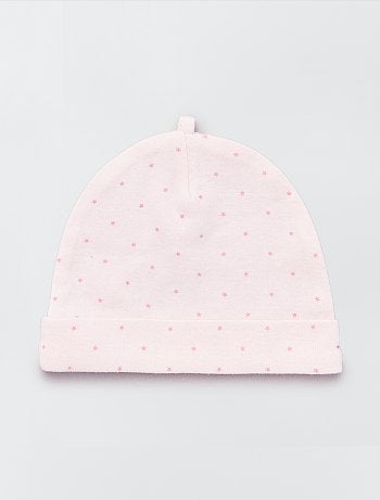 Lot de 2 bonnets coton bio 'éco-conception' - Kiabi