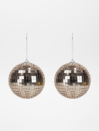 Lot de 2 boules disco 10 cm