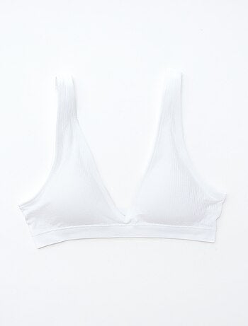 Lot de 2 brassières côtelées sans coutures