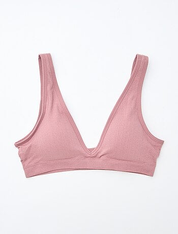 Lot de 2 brassières côtelées sans coutures