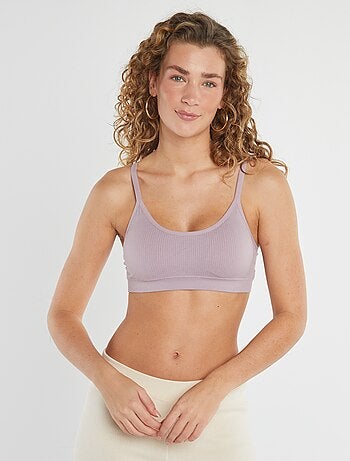 Lot de 2 brassières côtelés