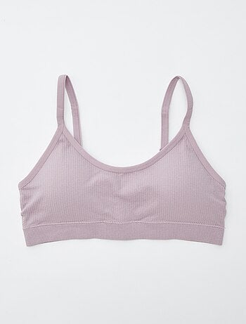 Lot de 2 brassières côtelés