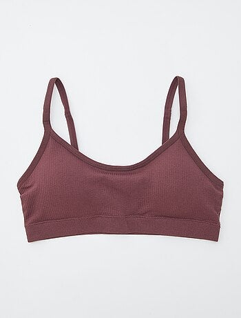 Lot de 2 brassières côtelés