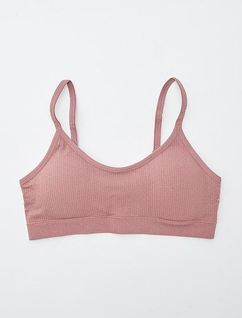 Lot de 2 brassières côtelés