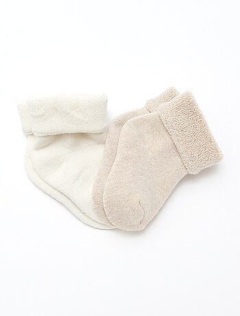 Lot de 2 chaussettes de naissance