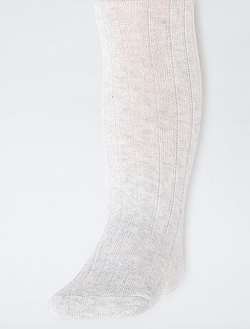 Lot de 2 collants côtelés chauds