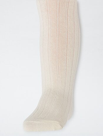 Lot de 2 collants côtelés chauds