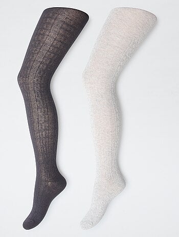 Lot de 2 collants en coton