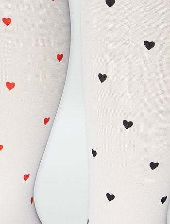 Lot de 2 collants légers fantaisie