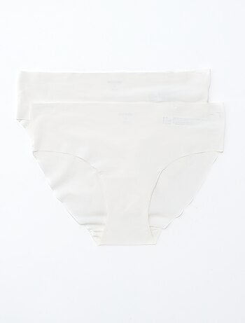 Lot de 2 culottes invisibles en microfibre