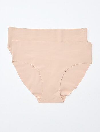 Lot de 2 culottes invisibles en microfibre