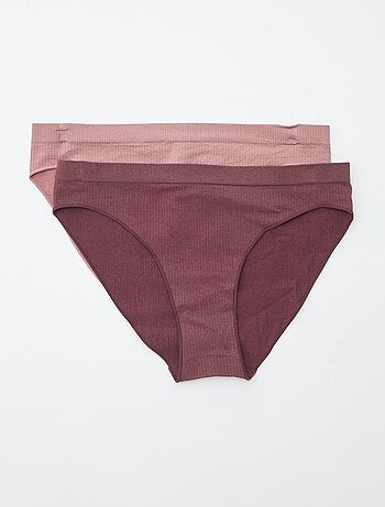 Lot de 2 culottes unies