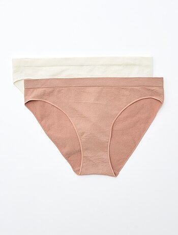 Lot de 2 culottes unies