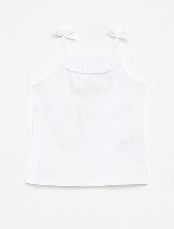 Lot de 2 débardeurs à fines bretelles avec nœuds