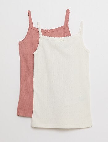 Lot de 2 débardeurs en coton