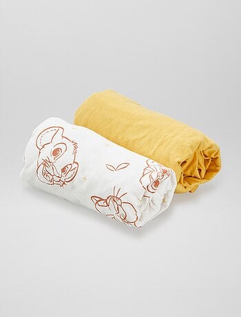 Lot de 2 draps housses 'Disney'