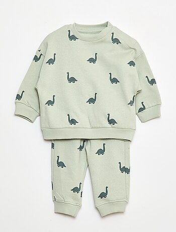 Lot de 2 ensembles pull + pantalon en coton