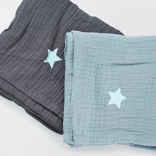 Lot De 2 Langes Bebe Fille Kiabi 6 00