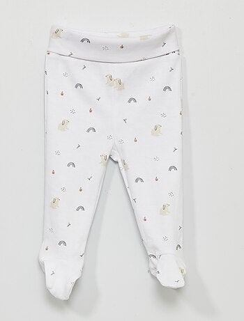 Lot de 2 leggings avec pieds