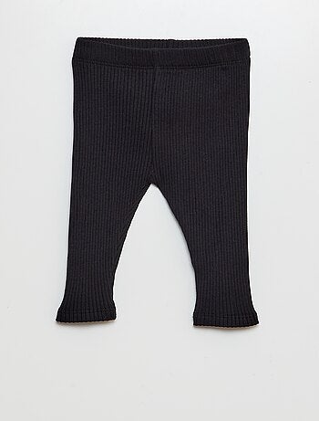 Lot de 2 leggings côtelés