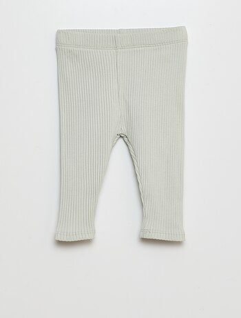 Lot de 2 leggings côtelés